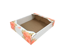 Коробка белая для капкейков с ручками